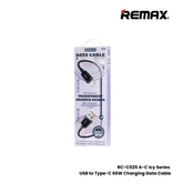 REMAX - RC-C025 A-C Icy Series 66W USB to Type-C Fast Charging Data Cable - Black
